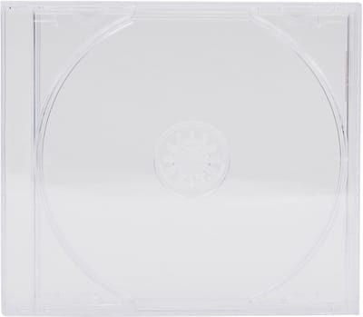 Dailygoods- CD/DVD Hoesjes Professionele Kwaliteit - CD Hoesjes Transparant - CD Doosjes - CD Opbergmap - CD Hoesjes Jewel Case - Geschikt voor 1 Disc