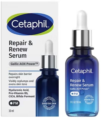 Cetaphil Repair & Renew Serum - Nachtserum met hyaluronzuur - Aanbevolen door Dermatologen - 30ml