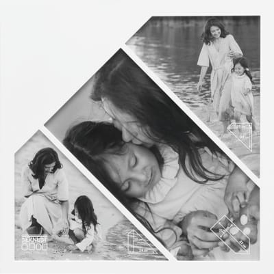 Deknudt Frames multifotolijst - wit - collagelijst - foto 20x24 - 16x37 - 20x23 cm