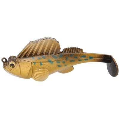 Silicagel Kunstmatige Bionische Vis Lok Aas Visgerei met Flitsende Pailletten 7CM 14g(SOO622) beige