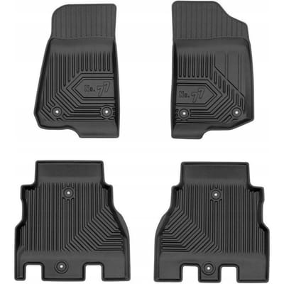 FROGUM No.77 Automatten - Geschikt voor JEEP WRANGLER JL (vanaf 2017) - 4-deurs - TPE Rubber - Zwart