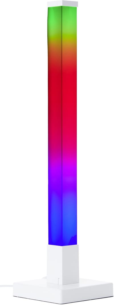 Brilliant Neele - Tafellamp - 50 cm - LED 3W - RGB - Dimbaar - Muzieksensor - Afstandsbediening - Wit