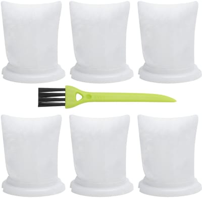 NTH products- Vuilfilter 6 Stuks - Reservefilter - Accessoires - Voor Vorwerk Kobold VC100 - Reinigingsborstel - Universeel - Stofzuigerfilter