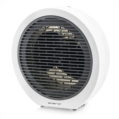Emerio Ventilator Kachel - 15 m² - 2 Temperatuur Instellingen - Regelbare Thermostaat - Ventilatiefunctie - Omvalbeveiliging - Oververhittingsbeveiliging - 2000W - Vrijstaand - FH-109947 Wit