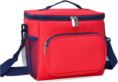 Grote Thermische Lunchtas Rood - Waterdichte Koeltas voor Werk, School en Picknick