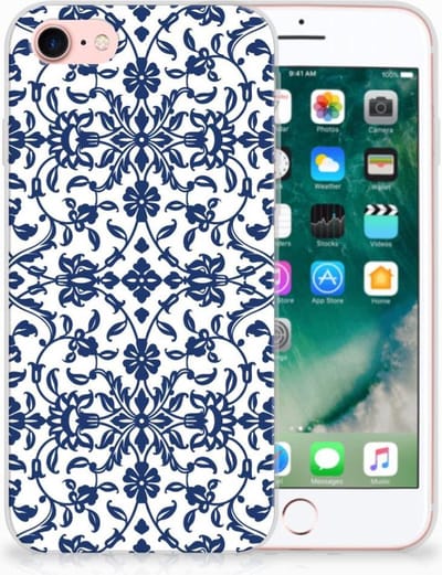 iPhone SE 2022 | SE 2020 | 8 | 7 TPU Case Flower Blue