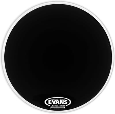 Evans Resonant zwart 22", BD22RBG, basDrum Reso - Bass drumvel