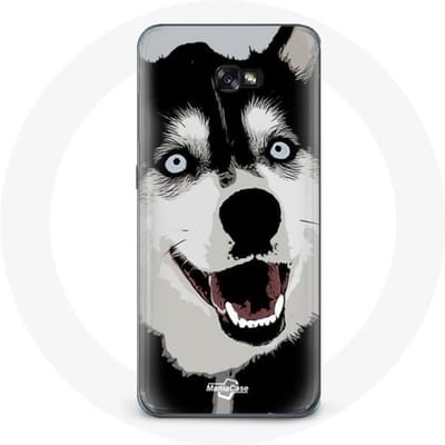 Coque pour Samsung Galaxy A8 2016 Husky de Sibérie Yeux Bleus