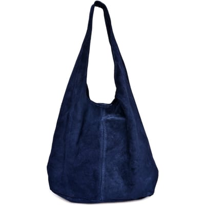Anna Luchini Blauw   Rundleer Tas