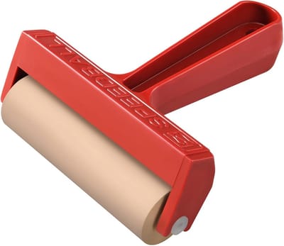 Zachte Rubberen Drukroller 10cm voor Ambachten, Blokken en Vinyl