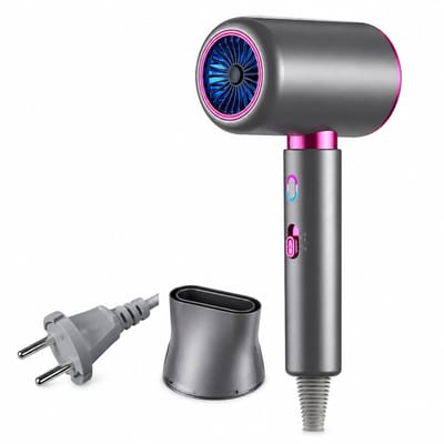 Snelle haardroger - 2400 W - ionische haarverzorging - met blaasmond en geschenkverpakking