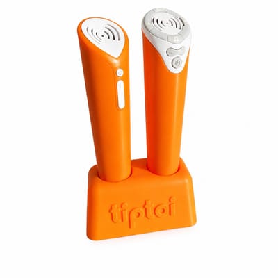 Pen Houder Geschikt voor Tiptoi Pen – Organizer voor Oude en Nieuwe Tiptoi Pen – Bureau Organizer Kinderkamer – Opbergstandaard voor Interactieve Leerpen – Oranje