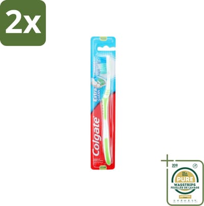 Colgate - Tandenborstel - Extra Clean Medium - 1 Tandenborstel - Voordeelverpakking - 2 stuks - Tandenpoetsen - Mondhygiëne