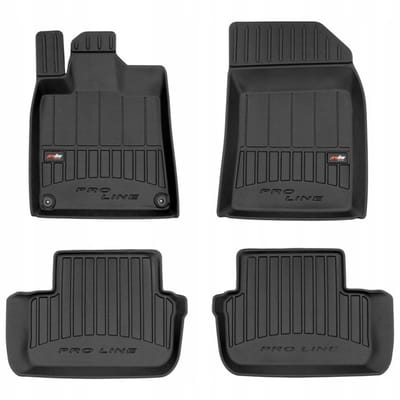 FROGUM – 3D Rubber Vloermatten voor PEUGEOT 407 (2004-2011) – Set van 4 matten – TPE – Hoge rand 6 cm