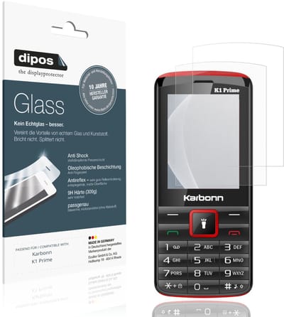 dipos – 2x Matte Pantserfolie geschikt voor Karbonn K1 Prime | 9H Screenprotector
