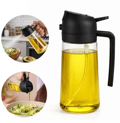 Olijfolie Sprayer & Fles 2-in-1 - Olijfolie Fles Verstuiver voor Keuken - Cooking Spray - Oliespray - Bbq Accesoires - Oliefles - Bakspray