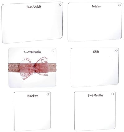 Cosensi - Bow Maker Templates - DIY Haaraccessoires - 6 Stuks - Acryl Bow Boards - Creatief en Handig - Perfect voor Haarstrikken - 6 Formaten