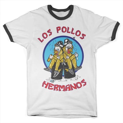 Breaking Bad Walter & Jesse Hermanos Ringer Tee White-Black