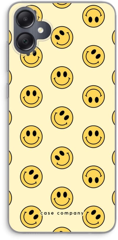 Case Company® - Hoesje geschikt voor Samsung Galaxy A05 hoesje - Smiley N°2 - Soft Cover Telefoonhoesje - Bescherming aan alle Kanten en Schermrand