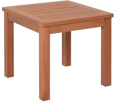 Houten Bijzettafel 44 x 44 cm - Massief FSC Eucalyptushout voor Tuin en Balkon