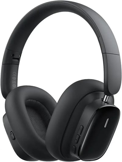 Baseus Bowie H1i bluetooth koptelefoon Noise Cancelling Draadloze Koptelefoon ANC Zwart
