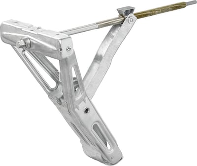 ProPlus Caravanhoeksteun - Uitdraaisteun - Opdraaisteun - Caravansteun - Steunpoot - Kantelbare Voet - 1200 kg Draagvermogen - Compact - Hoeksteun aanhangwagen - Rechtsachter en Linksvoor