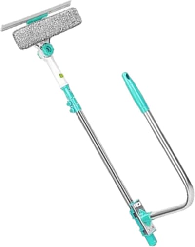 Raamwisser Telescopisch - Glasreiniger Verlengbaar - Streeploos Ramen Zemen - Draaibare Microvezel Kop - 72-110cm Verstelbaar