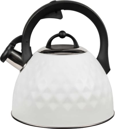 Promis Marco Fluitketel Inductie Gas 2,8 L - Staal - Wit - Geschikt voor alle Warmtebronnen - Waterketel