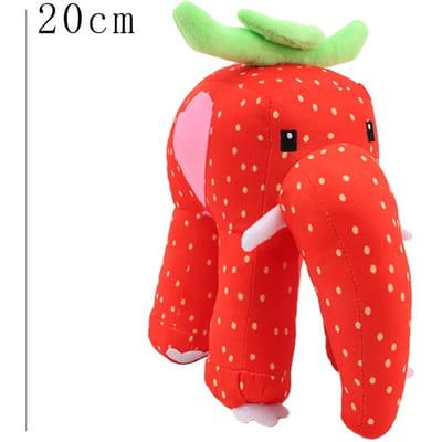 Uitverkoop 25cm Grappige Leuke Aardbei Olifant Pluche Pop Nr. 9 Huis Nr. 67 Anime Merchandise Zacht Knuffeldier Cadeau