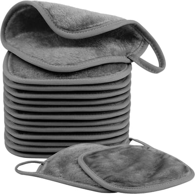SnelShoppen - 15 Stuks Make-Up Doekjes Wasbaar 15x15 cm Microvezel Gezichtsreiniging Herbruikbaar voor Dagelijks Gebruik en Reizen - Zacht en Geschikt