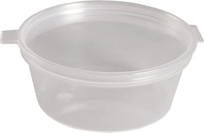 Sauscup met vaste deksel PP - ø60mm - 50cc - 1.000 st/ds.
