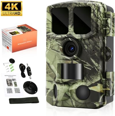 Neotex® Wildcamera 4K Pro – WiFi Outdoor Camera met Groothoek, IR Nachtzicht en Waterdicht - Wildlife Camera - 2026 Model