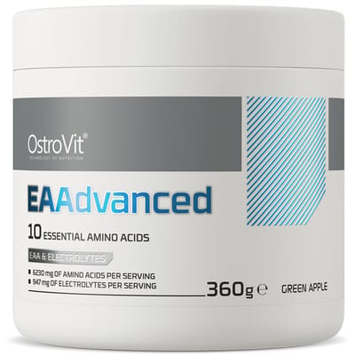 OstroVit - EAAdvanced - 360 g - Groene appel smaak - Laboratory-confirmed quality - Complete ondersteuning met EAA, BCAA, elektrolyten en vitaminen!