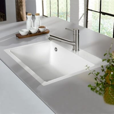 Villeroy & Boch Subway 60 S flat sink, drain set with manual override 33091FR1