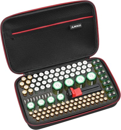 Batterij Organizer - Batterij Opslag - Alle Batterijen - Grote Capaciteit - 32 x 22 x 7 cm