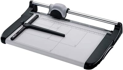 Snijmachine Roterend - Papier Snijder - Precisie Snijwerk - Stalen Snijtafel - 480 mm Snijlengte - Blauw