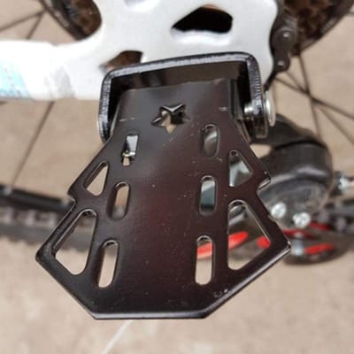 Fietsvoetsteunen - Opvouwbare pedalen - Woon-werkverkeer - Duurzaam mangaanstaal - 2 stuks - Zwart
