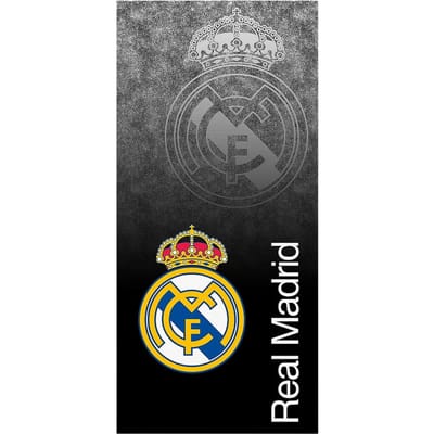 Real Madrid C.F. Strandlaken - 70x140 cm - Zwart