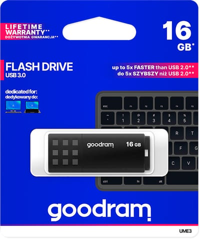 GOODRAM Pendrive GoodRam UME3 UME3-0160K0R11 (16GB USB 3.0) - 16GB - USB-stick