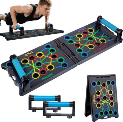 REN® Push-upbord - Parallettes - Push-upbord - Zwart - 35cm x 23cm x 6cm