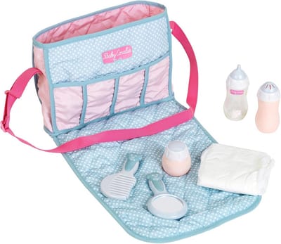 Luiertas voor poppen met accessoires - Speelgoed voor kinderen vanaf 3 jaar