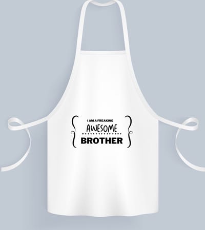Akyol - i am a freaking awesome brother Keukenschort - Broer - geweldige broer - liefste broer - verjaardag - cadeau - kado - bedankje - geschenk - 82 bij 71 cm