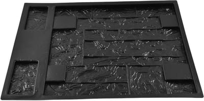Betonnen Mallen - Muurvorm DIY - Tuindecoratie Maken - Herbruikbaar ABS Materiaal - 54 cm Lengte - Zwart