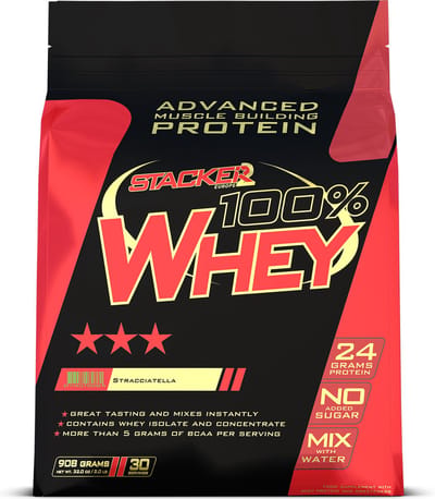 Stacker2 100% Whey (908g) Stracciatella - Eiwitten - Wei-eiwit Mix