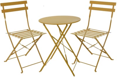 LaVie-Bistroset-Balkonset-Bistroset metaal-Bistroset oker-Balkonset metaal