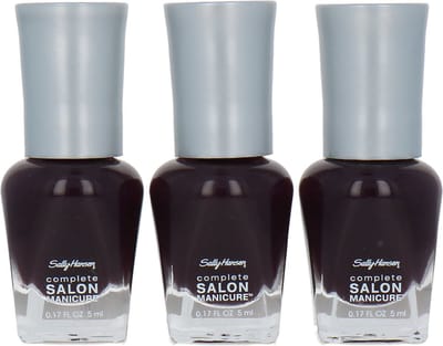 Sally Hansen Complete Salon Manicure Mini 3 x 5 ml Nagellak - 660 Pat On The Black (set van 3)