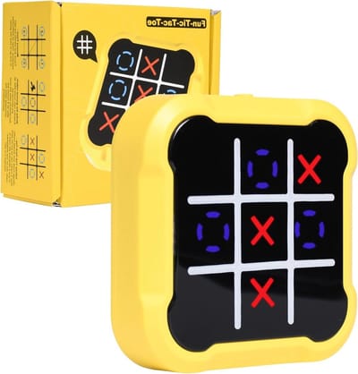 Allecto plus - Elektronisch Tic Tac Toe Spel voor Buiten en Onderweg met 3-in-1 Handheld Console