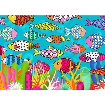 Enjoy Puzzle legpuzzel gekleurde vissen - 1000 stukjes puzzelplezier.