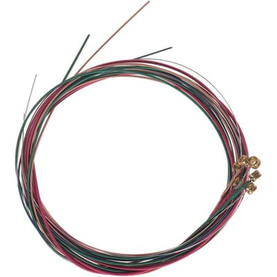 Akoestische Folk Gitaarsnaren Set Stalen Kern Koperlegering Wikkeling, 6 stuks/ Set veelkleurig