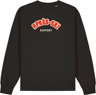 Après ski Expert wintersport sweater zwart S - soBAD. | Foute apres ski outfit | kleding | verkleedkleren | wintersporttruien | wintersport dames en heren